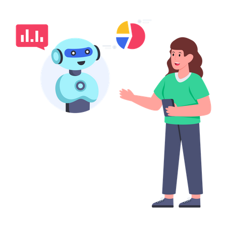 Business Robot Illustration