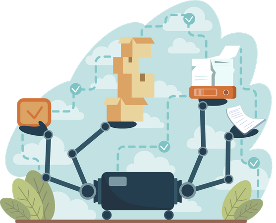 Business Robotization  Illustration