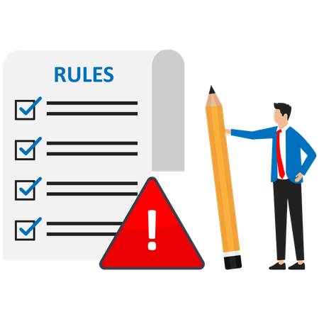 Business rules and policies for employees  Illustration