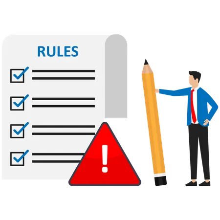 Business rules and policies for employees  Illustration