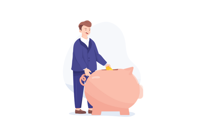 Business savings  Illustration