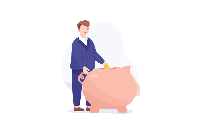 Business savings  Illustration