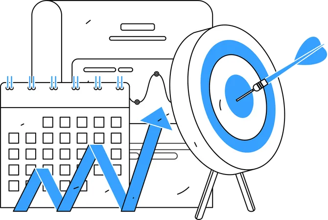 Business scalability helps in target achievement  Illustration