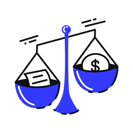 Business Scale Illustration