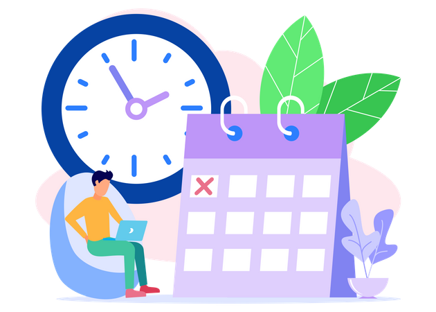 Business schedule  Illustration