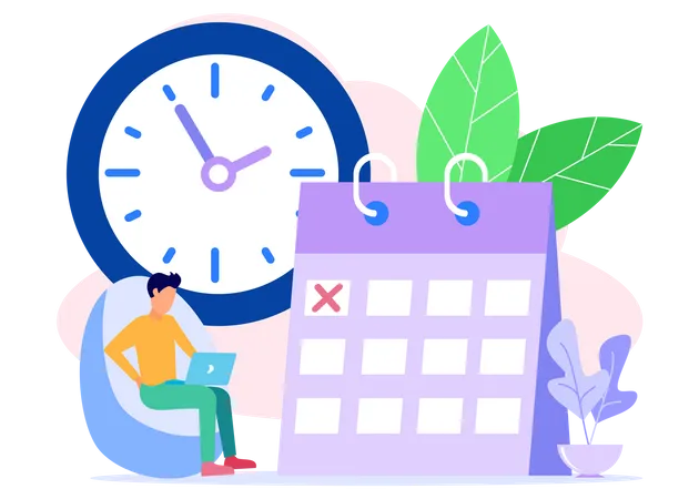 Business schedule  Illustration