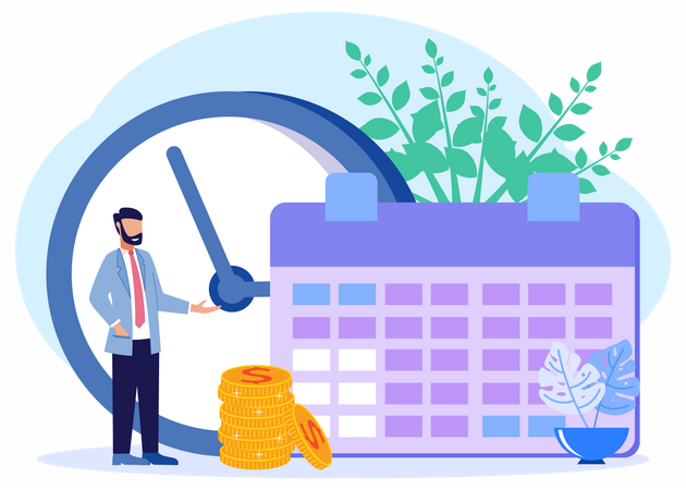 Business schedule  Illustration