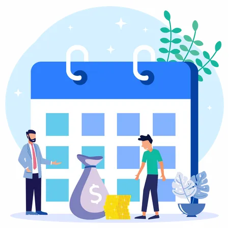 Business schedule  Illustration