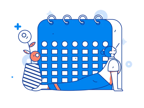 Business schedule  Illustration