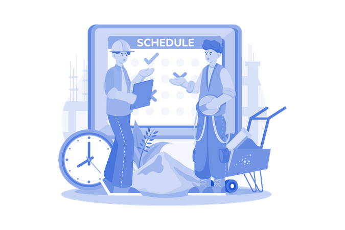 Business schedule  Illustration