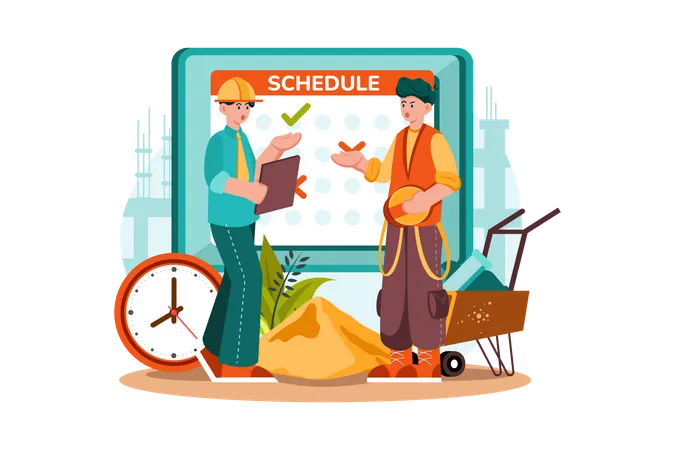 Business schedule  Illustration