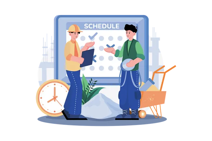 Business schedule  Illustration