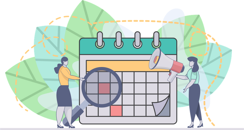 Business schedule  Illustration