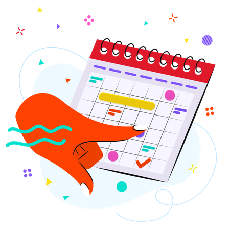 Business schedule  Illustration