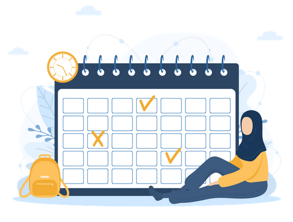 Business schedule  Illustration