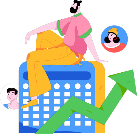 Business schedule  Illustration