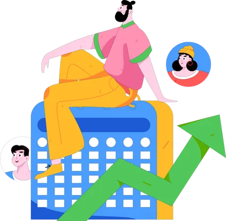 Business schedule  Illustration