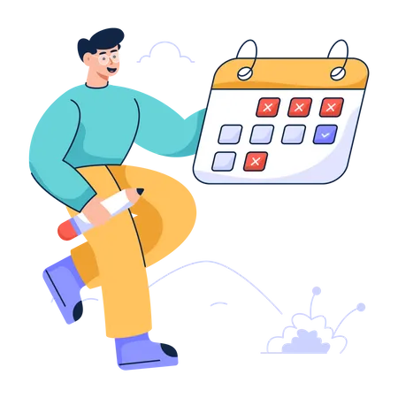 Business Schedule  Illustration