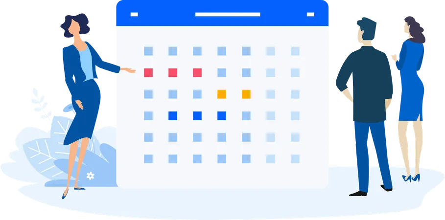 Business schedule  Illustration