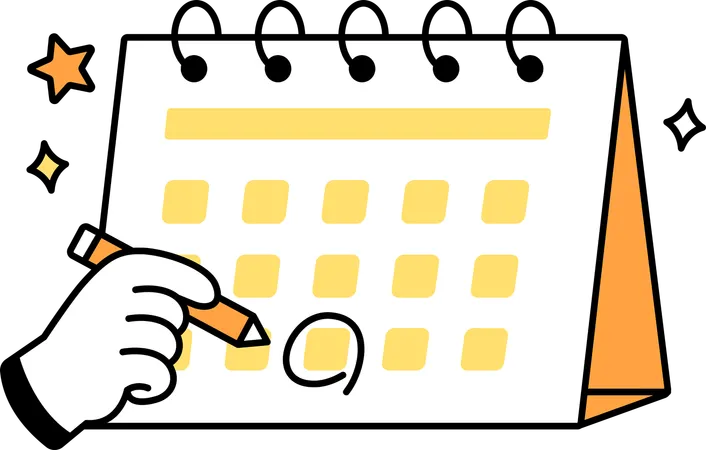 Business schedule  Illustration