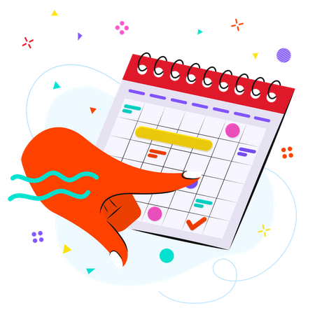 Business schedule  Illustration