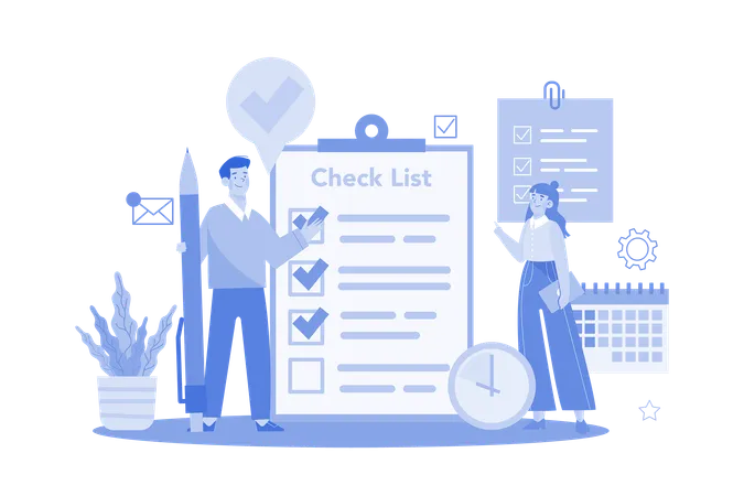 Business Schedule Management  Illustration