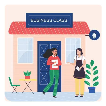Business School Illustration