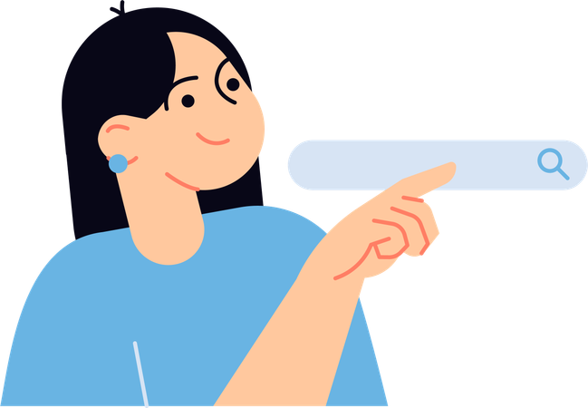Business Search  Illustration