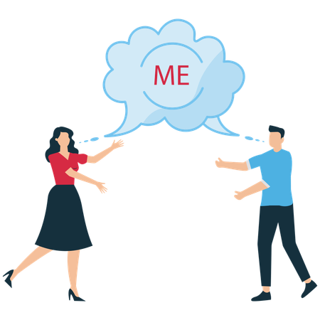 Business selfishness Leading to Conflict  Illustration