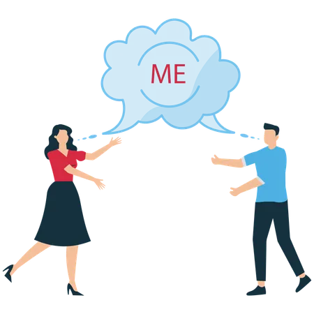 Business selfishness Leading to Conflict  Illustration