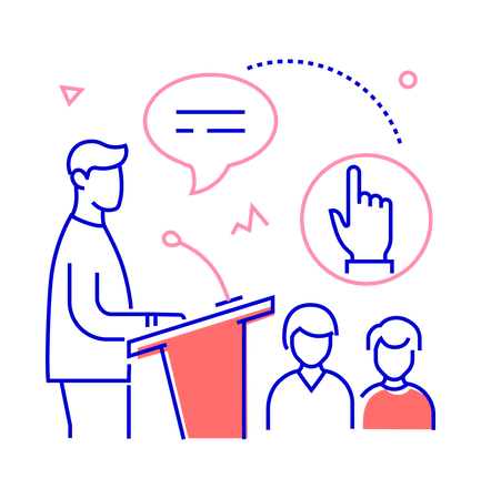 Business seminar  Illustration