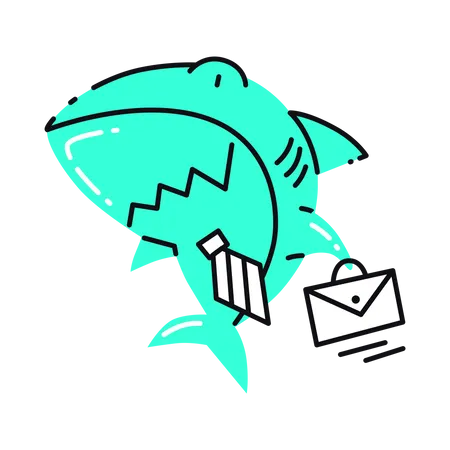 Business Shark  Illustration