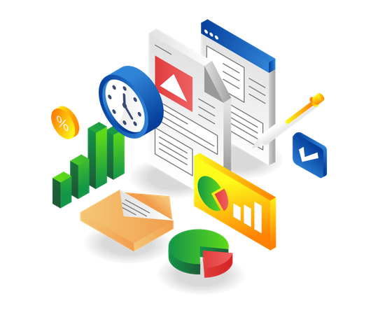 Business sheet checklist  Illustration