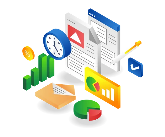 Business sheet checklist  Illustration