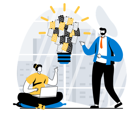 Business solution  Illustration