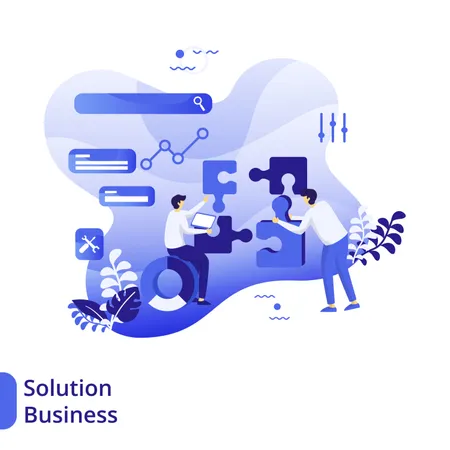 Business solution Illustration