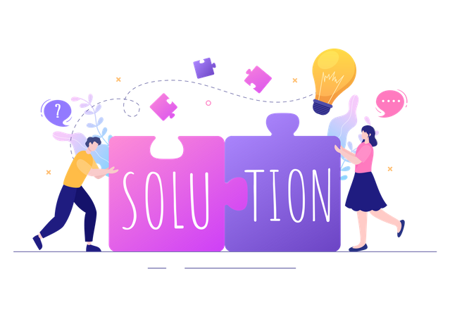 Business Solution  Illustration