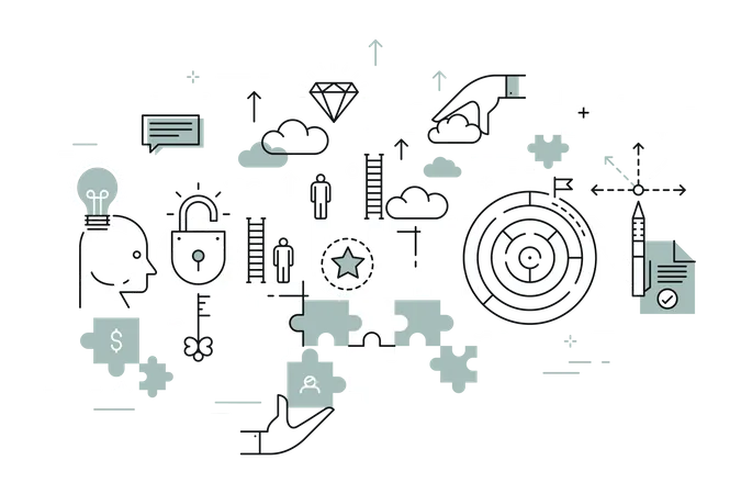 Business Solution  Illustration