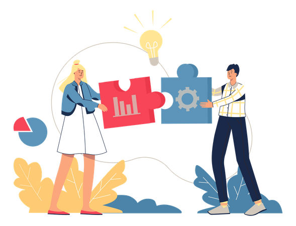 Business Solution  일러스트레이션