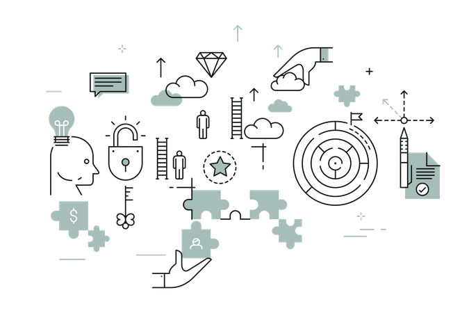 Business Solution  Illustration