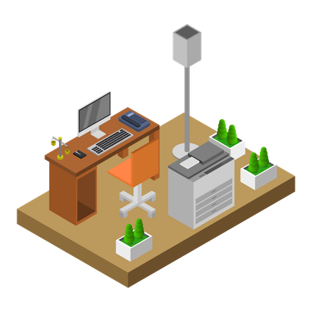 Business space  Illustration