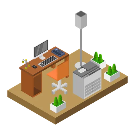 Business space  Illustration