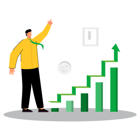 Business stairs Illustration