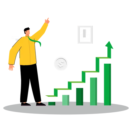 Business stairs Illustration