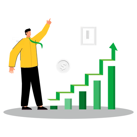 Business stairs  Illustration