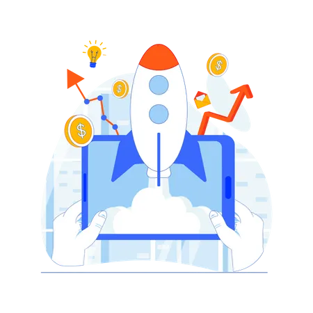 Business startup  Illustration