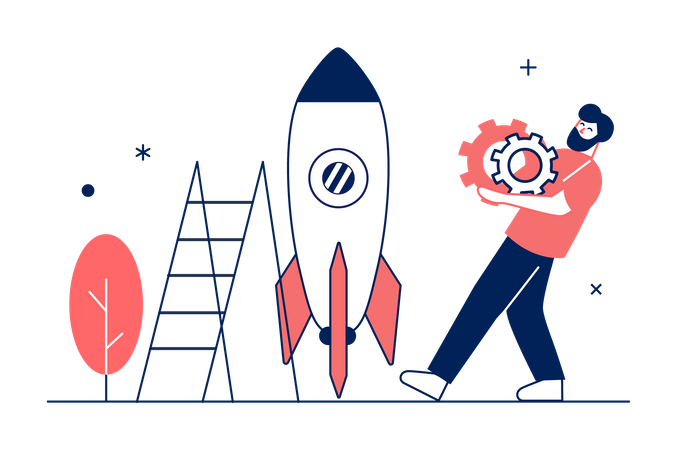 Business startup Illustration