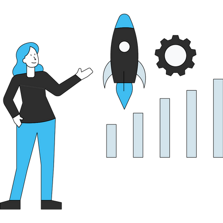 Business startup analysis  Illustration