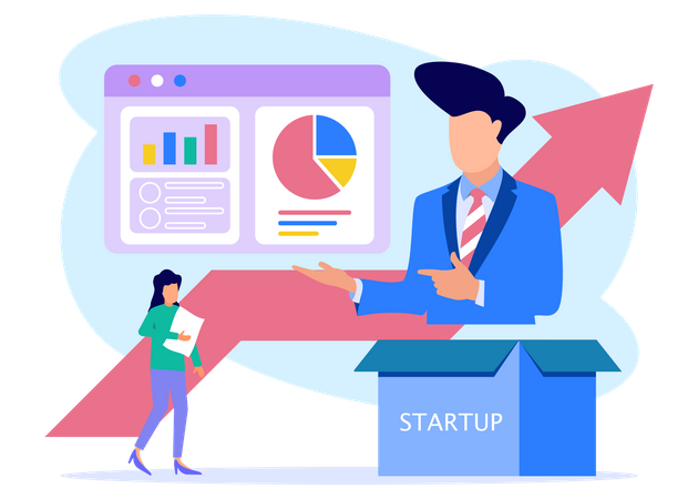 Business Startup Analysis  Illustration