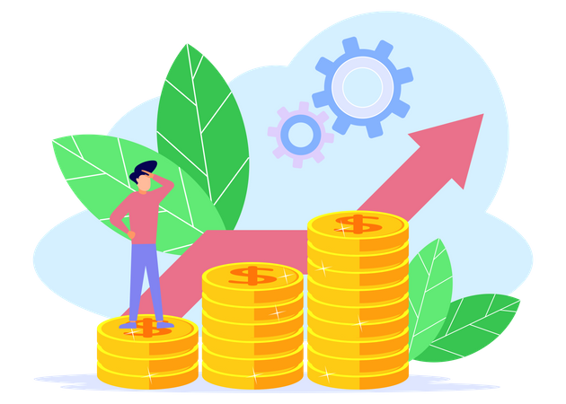 Business Startup Growth Illustration